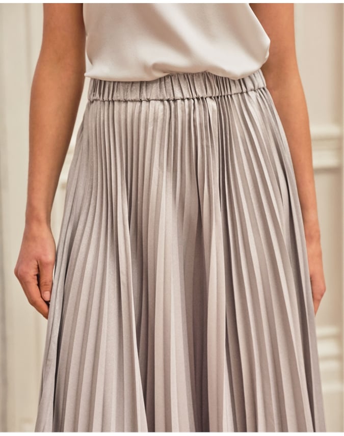 Pleated Sparkle Skirt